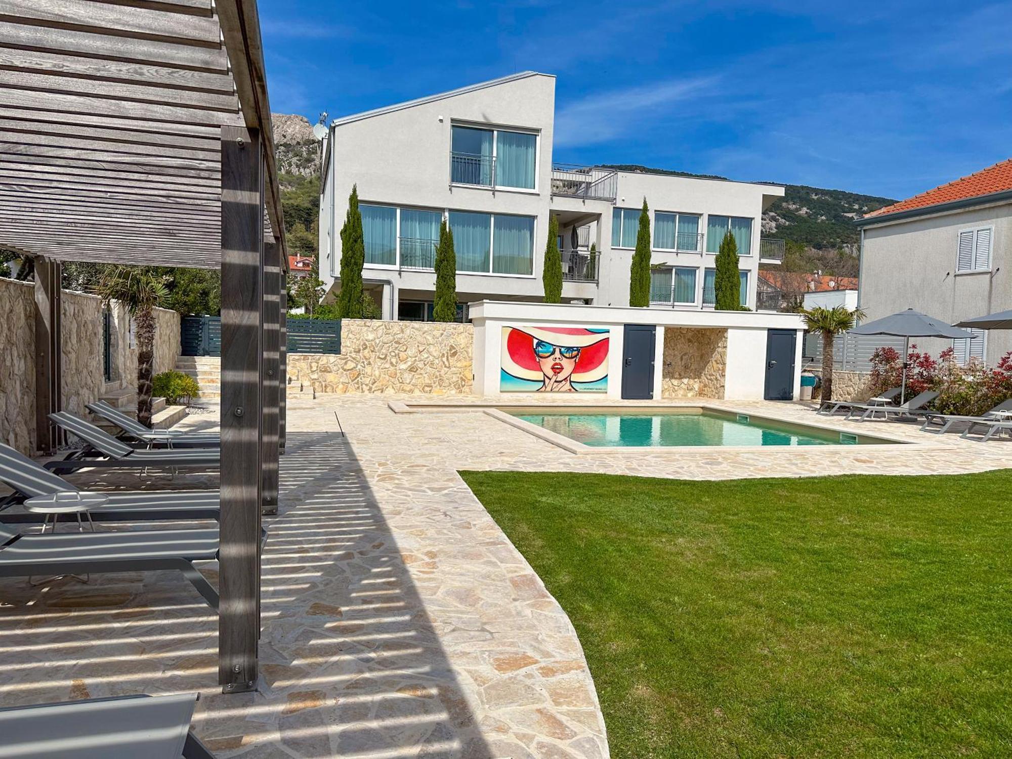 Apartment Baska, Exklusive Apartments Mit Poolarea In Baska, Krk - Kroatien Exterior foto