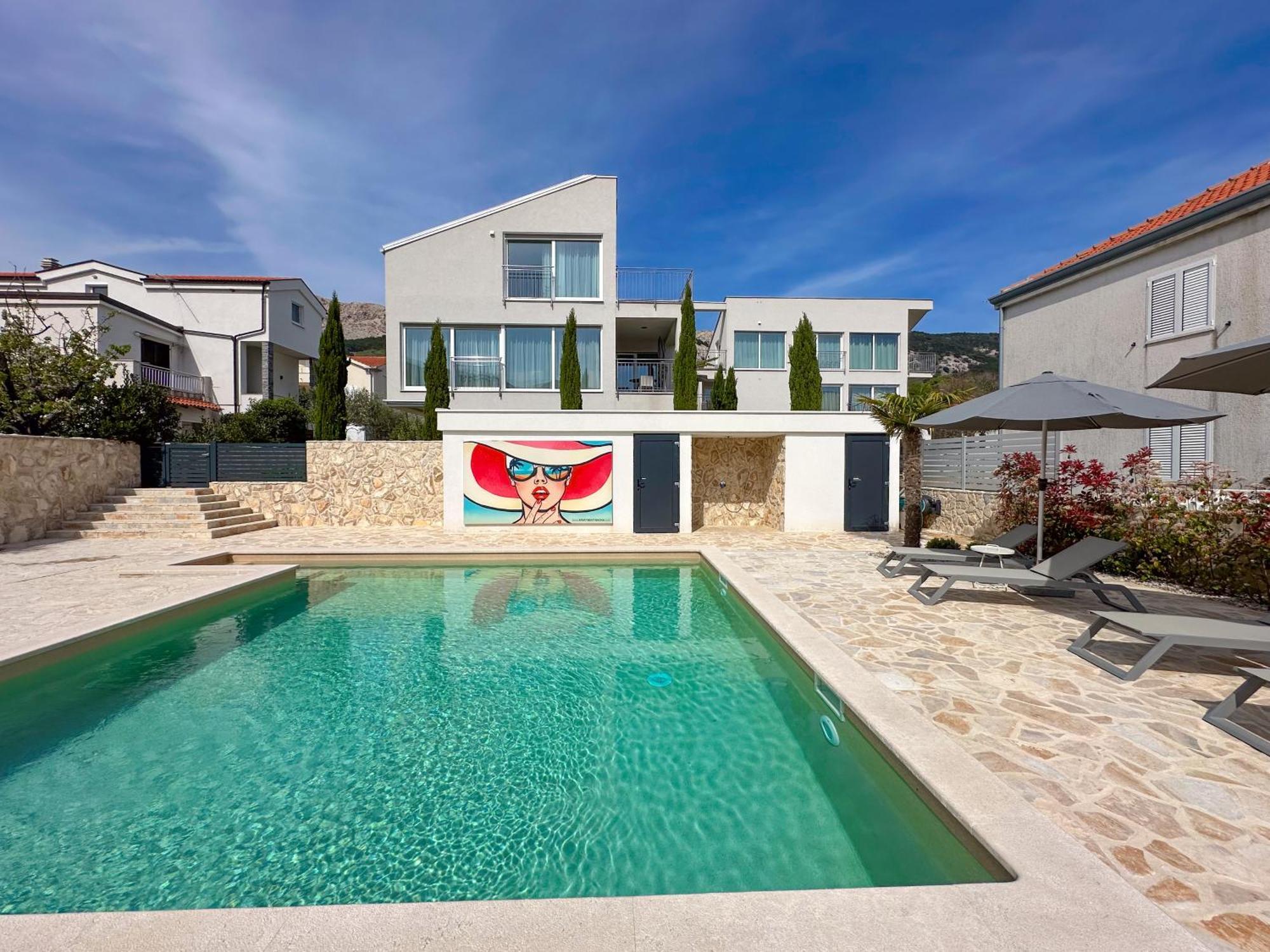Apartment Baska, Exklusive Apartments Mit Poolarea In Baska, Krk - Kroatien Exterior foto